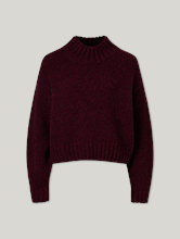 Bild von Stehkragenpullover mit Alpaka