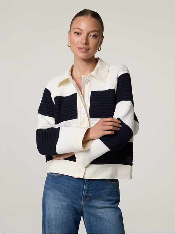 Bild von Strickjacke aus Grobstrick