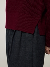 Bild von Strickpullover mit Stehkragen