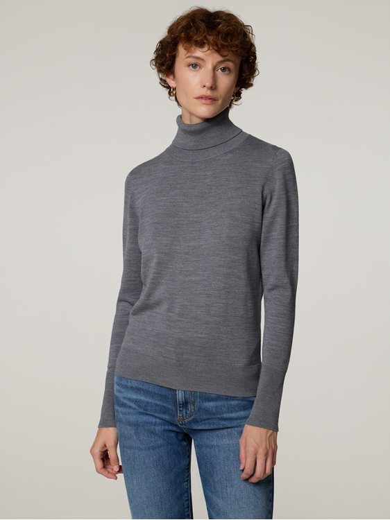 Bild von Rollkragenpullover aus Wolle