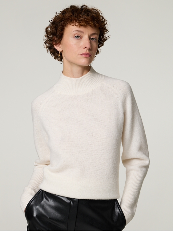 Bild von Stehkragen Pullover