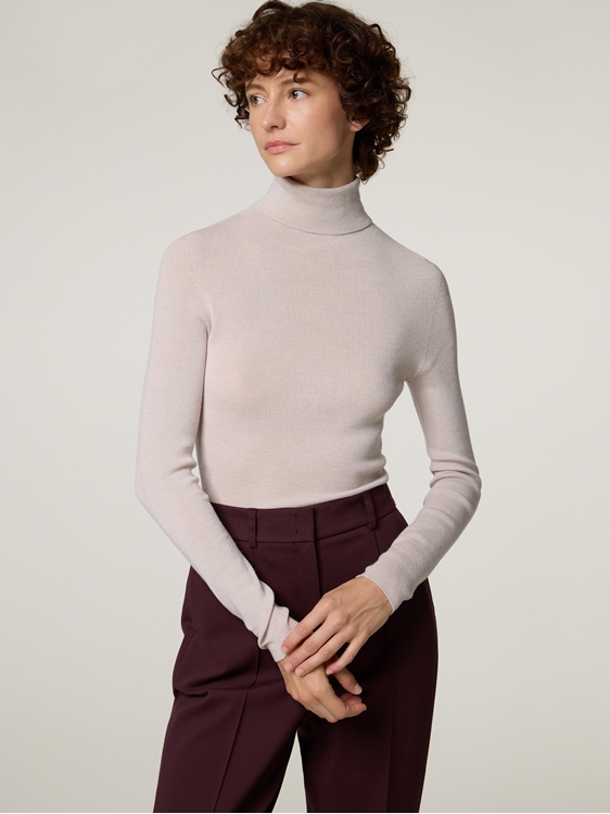 Image sur Rollkragenshirt mit Merinowolle