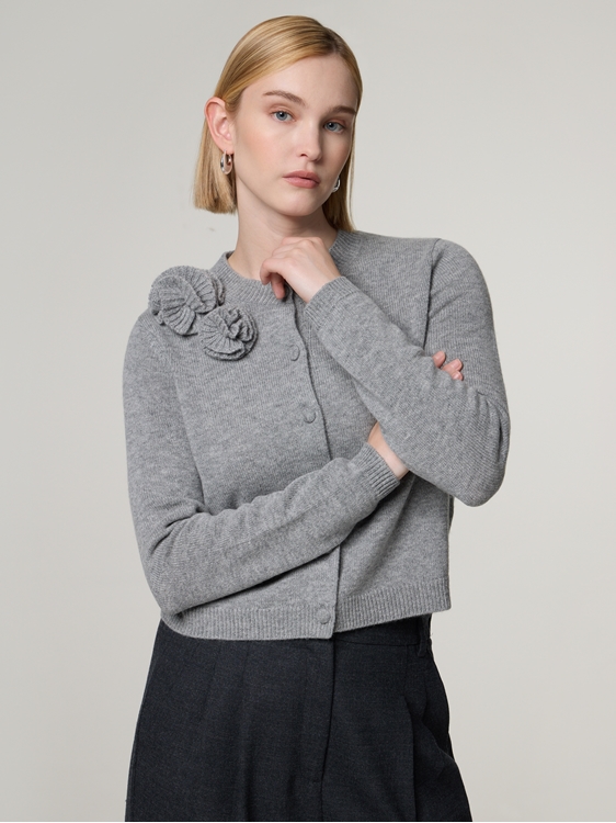 Bild von Strickjacke mit Kaschmir