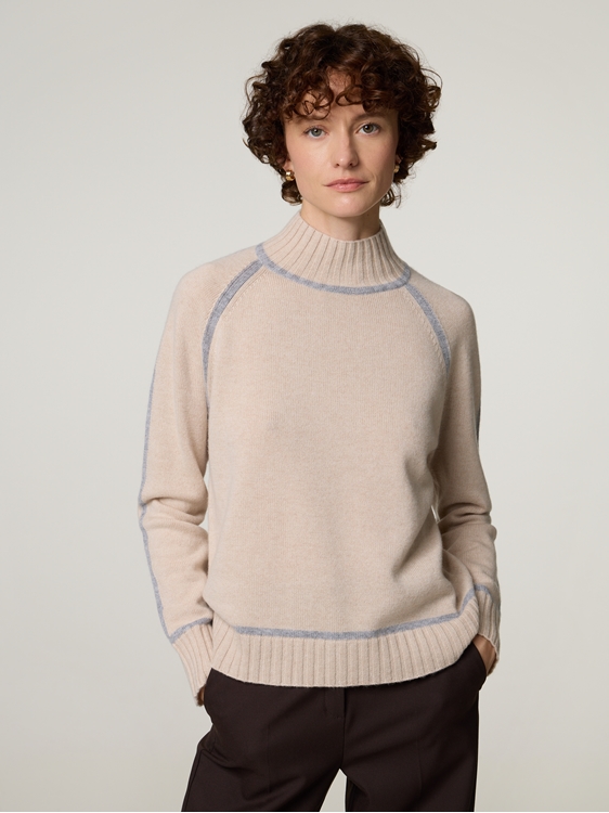 Bild von Stehkragen Pullover