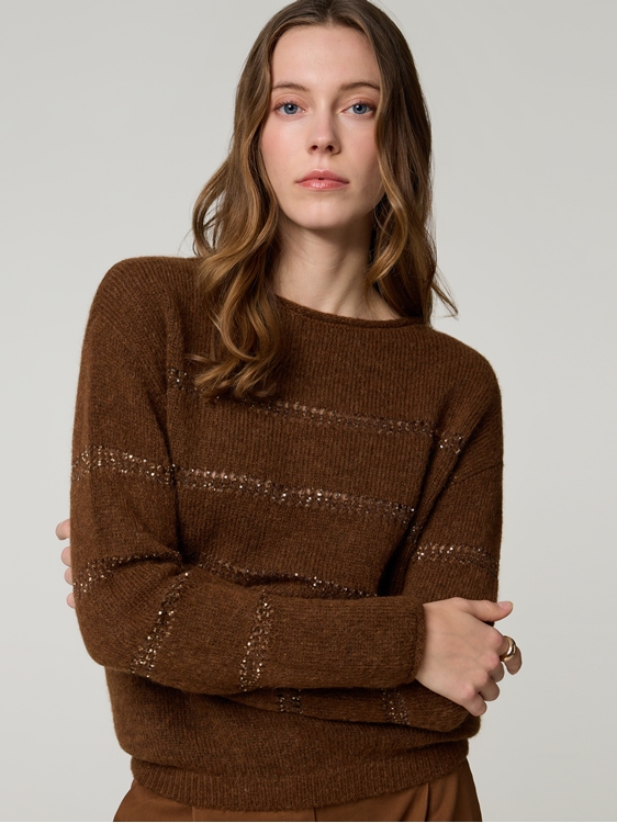 Bild von Pullover in Streifen-Optik