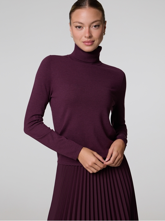 Image sur Pull à col roulé en laine mélangée