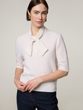 Bild von Strickshirt mit Schleife