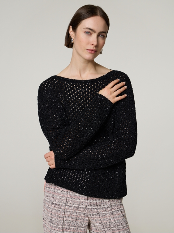 Bild von Pullover aus Lochstrick