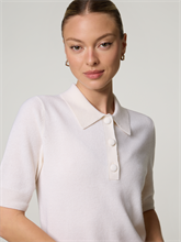 Bild von Strickpoloshirt mit Kaschmir