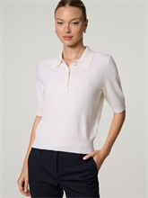 Bild von Strickpoloshirt mit Kaschmir