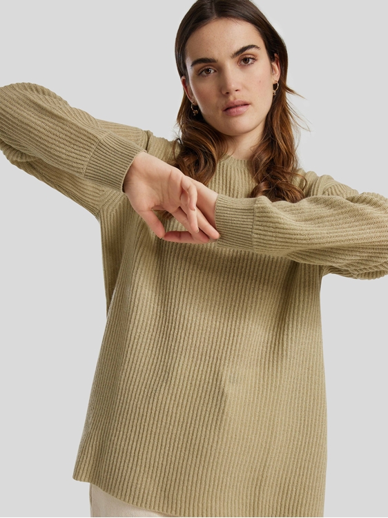 Bild von Langer Strickpullover aus Kaschmir