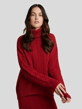 Image sur Pullover avec motif tressé