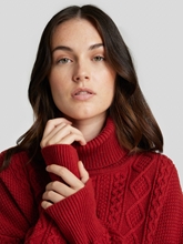 Image sur Pullover avec motif tressé