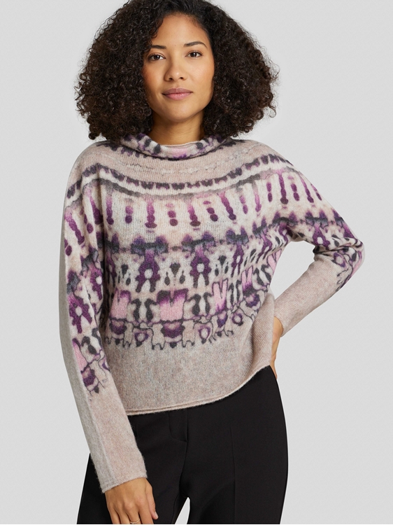Bild von Pullover mit Batik-Print