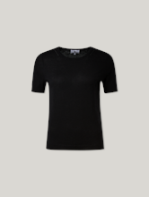 Image sur T-shirt tricoté en laine vierge