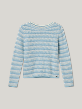 Image sur Pullover maille à rayures