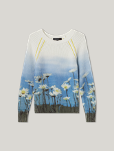 Bild von Pullover mit Blumen-Motiv