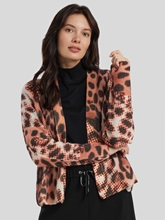 Bild von Cardigan mit Leo-Muster