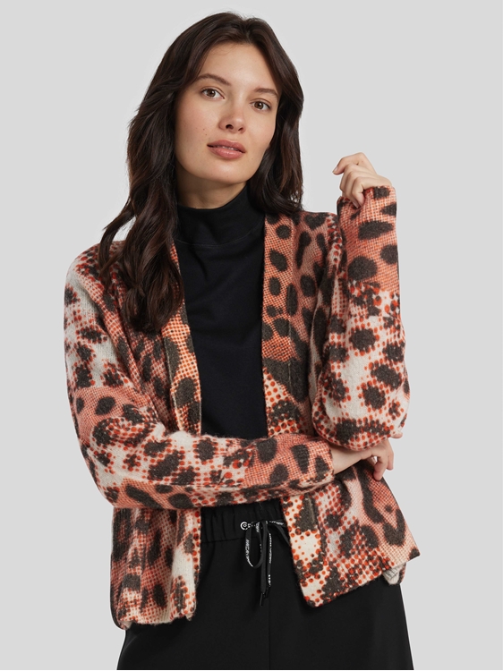 Bild von Cardigan mit Leo-Muster