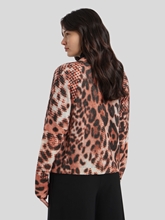 Bild von Cardigan mit Leo-Muster