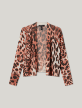 Bild von Cardigan mit Leo-Muster