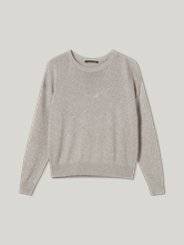 Bild von Cut-out-Pullover mit Glanzgarn