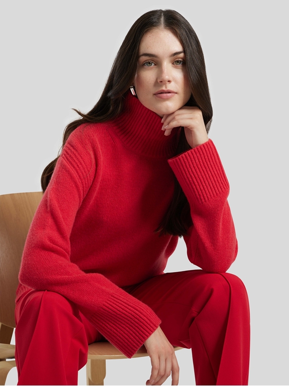 Bild von Pullover mit Stehkragen