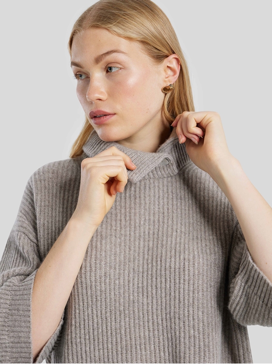 Image sur Pull à col montant manches 7/8