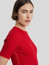 Image sur T-shirt tricoté en laine vierge