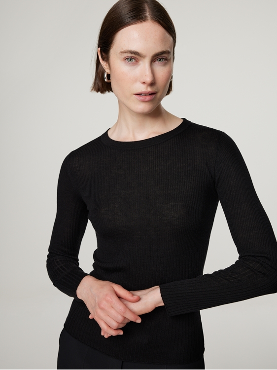 Bild von Strickshirt mit Seide OMETTO