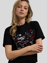 Bild von T-Shirt mit Logo-Print