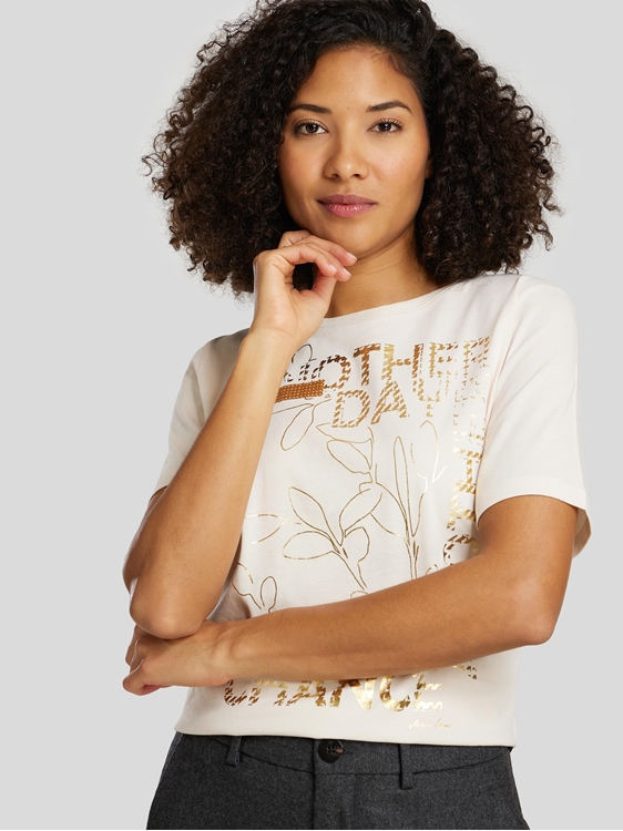 T-Shirt mit Pailletten-Print