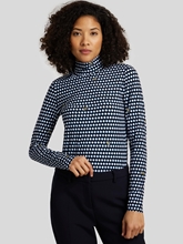 Image sur Shirt col montant imprimé