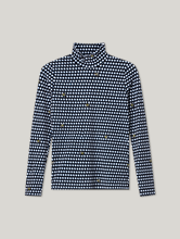 Image sur Shirt col montant imprimé