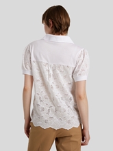 Bild von Polo-Shirt mit Spitzen-Detail