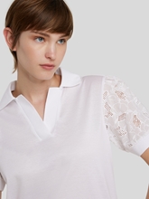 Bild von Polo-Shirt mit Spitzen-Detail