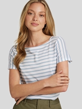 Image sur T-shirt à rayures