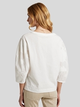 Image sur Shirt imprimé fleur patch