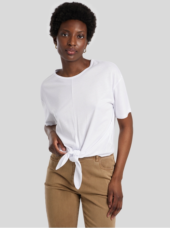 Bild von T-Shirt mit Knotendetail