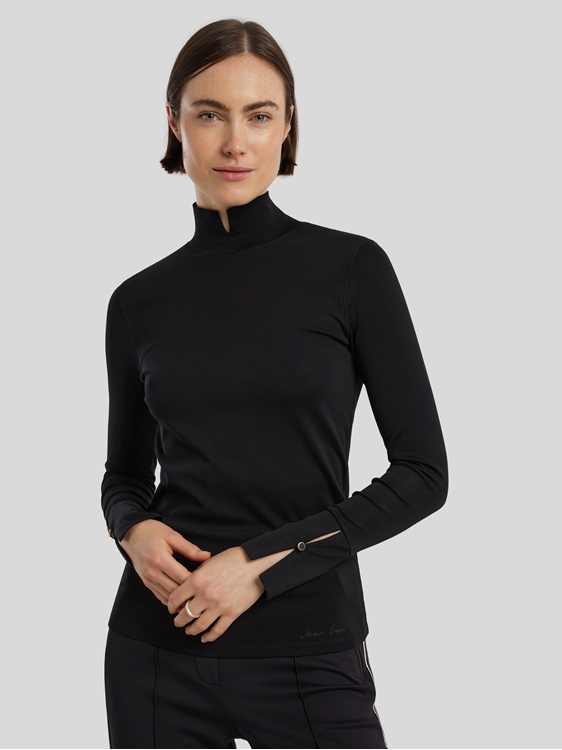 Bild von Langarmshirt mit Stehkragen