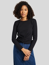 Bild von Langarmshirt mit Wickel-Optik