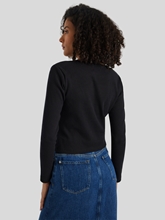 Bild von Langarmshirt mit Wickel-Optik