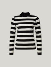 Bild von Strickpullover mit Streifen