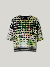Image sur T-shirt en maille avec imprimé