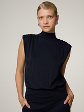 Bild von Kurzarmshirt mit Stehkragen