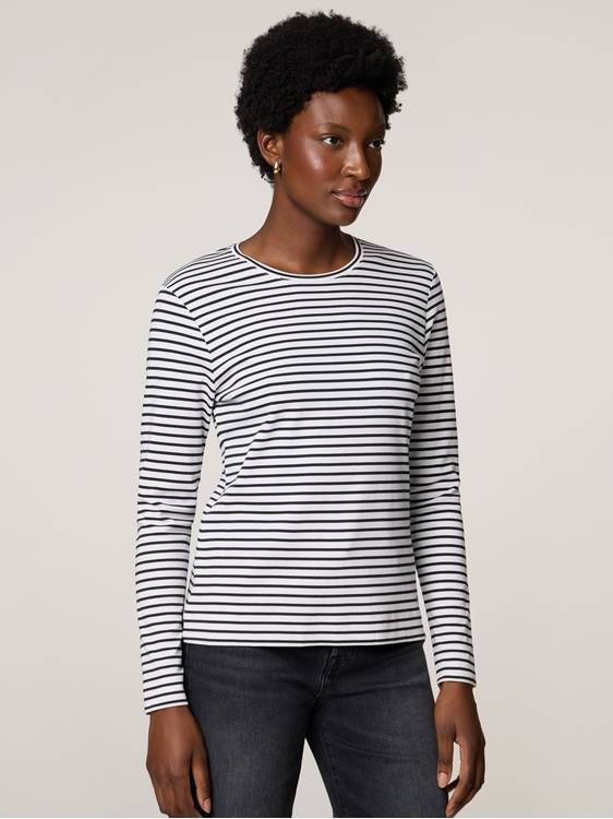 Bild von Langarmshirt mit Streifen