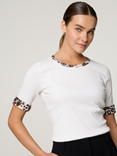 Image sur Shirt avec imprimé léopard