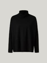 Image sur Pull à col droit en jersey