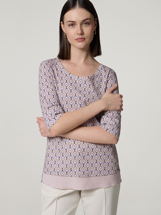 Bild von T-Shirt mit Allover-Print