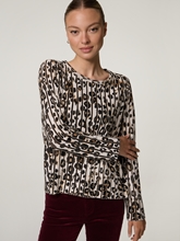 Bild von Langarmshirt mit Leo-Print